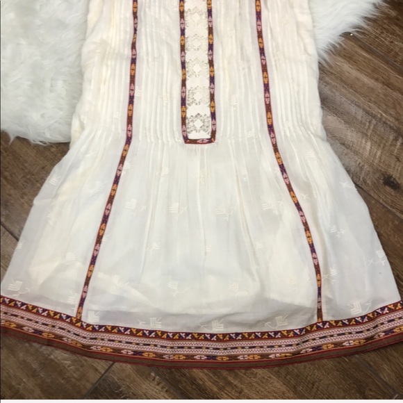 Joie • NWT Cream Embroidered Boho Summer Dress - Picture 5 of 8